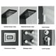 thumbnail image 5 of Torre de ducha Rain&Waterfall Sistema de Masaje de Mano Negro Body Jets Rozin 99D-HFT8016, 5 of 12