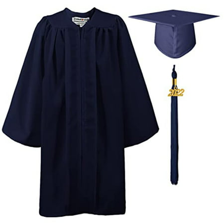 

Famure Graduation Gown Cap Tassel Set 4 Pieces 2022 Unisex Graduation Matte Gown Set Honor Cord for Bachelor Students Graduation