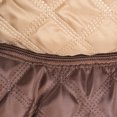 thumbnail image 6 of DII Border Cushion Quilted Brown Oval Small, 6 of 11