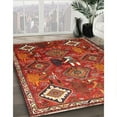 thumbnail image 3 of Ahgly Company Machine Washable Indoor Rectangle Traditional Bronze Brown Area Rugs, 4' x 6', 3 of 7
