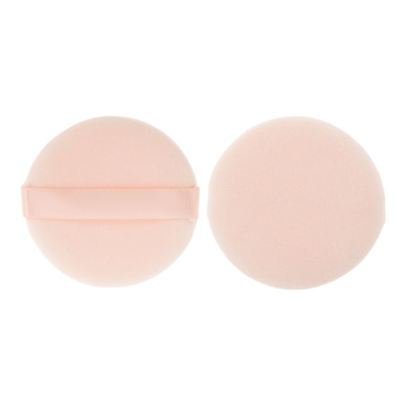 Unique Bargains 1 Pc Round Makeup Puff for Travel Daily Use [2.17"x0.39"] Skin Color