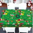 thumbnail image 4 of Christmas Tablecloth, Winter Holiday Birthday Party Christmas Decoration, Home Kitchen Dining Room Rectangular Table Xmas Decor (60''×84''), 4 of 6