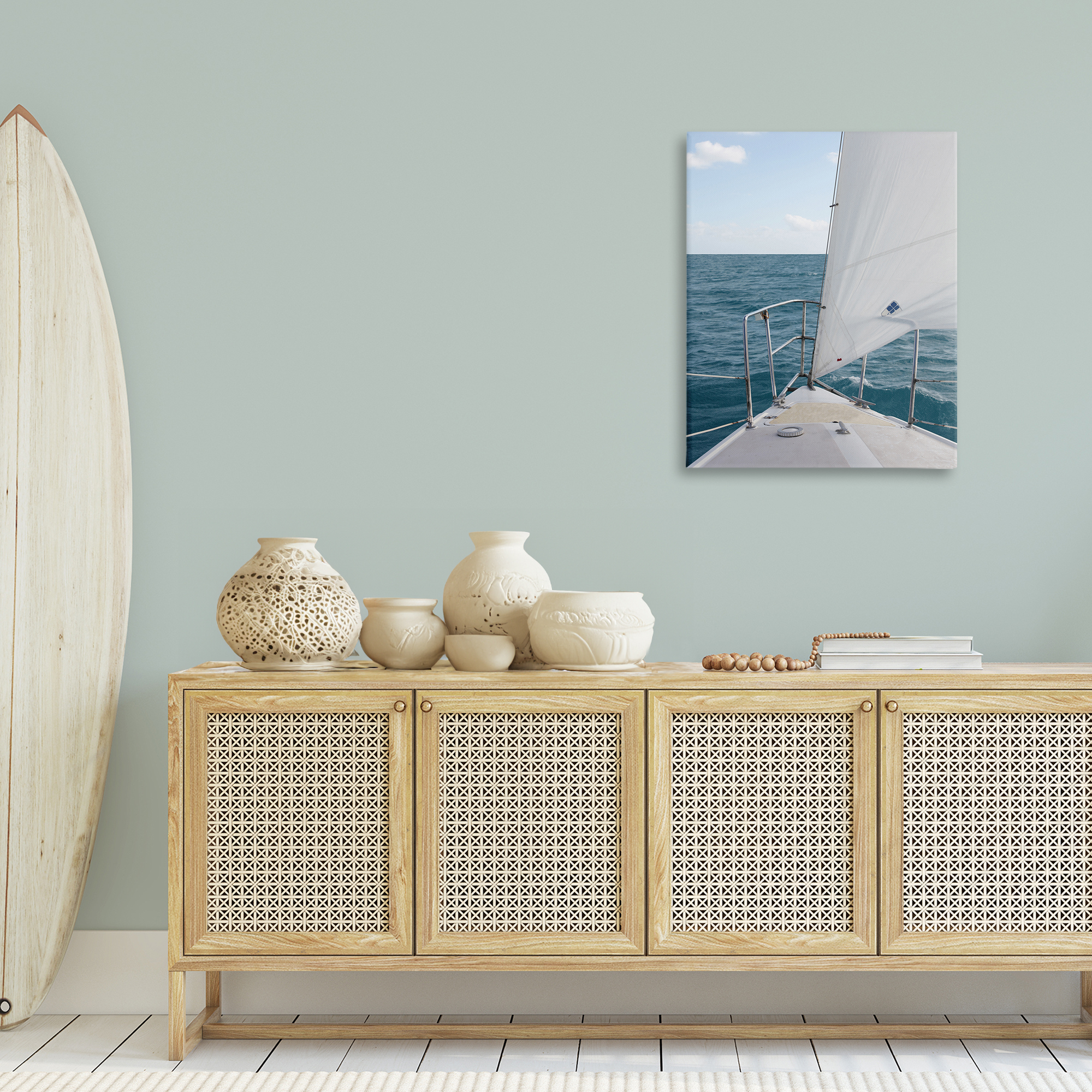 Stupell Industries Ship Bow View Nautical & Beach Photography Wrapped Canvas Art Print Wall Art, 24 x 30