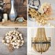 thumbnail image 3 of 1105 pcs wooden beads for threading, natural wooden balls with holes 20mm 16mm 12mm 10mm - WELLNGS, 3 of 4