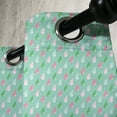 thumbnail image 3 of Ambesonne Funny Grommet Curtain, Rain Droplets Retro Art, 50" x 108", Green Pink, 3 of 6