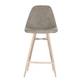 thumbnail image 2 of SAFAVIEH Mathison Modern Glam Counter Stool with Footrest, 2 of 7