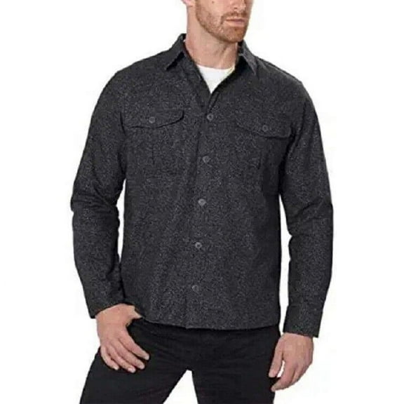 Freedom Foundry Men’s Chamois Flannel Shirt (Black, Large) New with box/tags