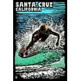 thumbnail image 4 of Santa Cruz, California, Skimboarder, Scratchboard (19x27 inches, Premium 500 Piece Jigsaw Puzzle for Adults and Family, Made in USA), 4 of 4