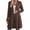 Brown, variant on Ribbed Knit Cardigan for Women, V-Neck Open Front Long Sleeve Mid-Length, Fall Slim Soft Casual A-Line Flowy Sweater S-3XL