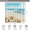 thumbnail image 5 of UOWRPOZ Beach Starfish Polyester Shower Curtain, 72" x 72" Waterproof, 5 of 5