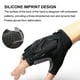 thumbnail image 5 of Guantes negros para dedos cortos para bicicleta estática, deportes al aire libre, absorción de impactos y transpirables, 5 of 6