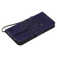 thumbnail image 4 of Galaxy S10 Case, Samsung Galaxy S10 Phone Cases, Allytech [Embossed Cat & Tree] PU Leather Wallet Case Folio Flip Kickstand Cover with Card Slots for Samsung Galaxy S10 Cell Phone, Purple, 4 of 8