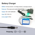 thumbnail image 4 of Batería recargable de iones de litio de 12 V, 5200 mAh, para coche, barco y robot RC, 4 of 6