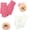 White+pink, variant on Winter Gloves for Boys Girls - Kids Warm Knit Thermal Cable Knitted Gloves Wool Fleece Lined Mittens for Cold Weather