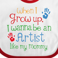 thumbnail image 4 of Inktastic Artist Like Mommy Boys or Girls Baby Bib, 4 of 4