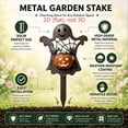 thumbnail image 3 of Halloween Themed Metal Courtyard Ground Stake Ornament,12in,Weatherproof Porch Yard Spooky Decor, Outdoor Festival Figurine Shipped for Garden Lawn Front Porch Layout, 3 of 7
