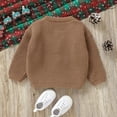 thumbnail image 5 of gcong Boys Christmas Knit Sweater Long Sleeve Warm Coat Jacket Outwear for Toddler Kids, 5 of 7