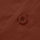 thumbnail image 5 of Ceisia Men's Stand-Collar Cotton-Linen Shirt Summer Loose Casual Short-Sleeve Button-Down Shirt Brown L Gifts, 5 of 6