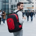 thumbnail image 7 of New York Xpress 25L Lightweight Travel Backpack Water-Resistant Casual Daypack for School, Travel, and Outdoor Activities,Red,8160, 7 of 7