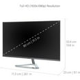 thumbnail image 3 of ViewSonic 32" 1080p Frameless Widescreen IPS Monitor with Screen Split Capability HDMI and DisplayPort, 1920x1080, Argent, VX3276-MHD, 3 of 6