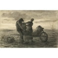 thumbnail image 3 of Jean-François Millet 14x11 Black Modern Framed Museum Art Print Titled - The Potato Harvest (The Potato Harvest) (1853), 3 of 5