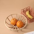 thumbnail image 2 of Bandeja de Fruta de Resina Hueca Nórdica, de Fruta de Escritorio para Porche, Sala de Estar, Cuenco para Refrigerios, Decoración, Artesanías, Marrón, 2 of 6