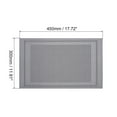 thumbnail image 2 of Uxcell Place Mats 450x300mm Table Mats Pack of 2 Washable Woven Placemat Silver Tone, 2 of 6