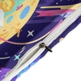 thumbnail image 4 of 3 Pcs Soft Bedding Set, Includes 1 Duvet Cover with Zipper And 2 Pillow,Shams Cartoon Space Astronaut Full(79"×90"), 4 of 8