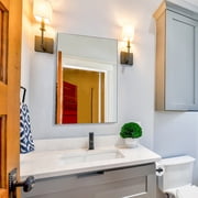 BarberPub Mirror 29.5(W) x 39(H) ft Wall-Mounted Bathroom Equipment3036-3