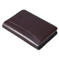 thumbnail image 3 of MasteelfCA PU Leather Cover A6 Zipper Notebook Loose-Leaf Business Notepad With Calculator (Coffee), 3 of 7