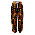 thumbnail image 4 of Bovemsi Wide Leg Pants for Women 3D Digital Halloween Printed Casual Sport Pants Fashion Outfits Clothes L Gray, 4 of 4