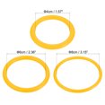 thumbnail image 2 of Unique Bargains 4cm 6mm 8.5cm Plastic Carnival Ringtoss Rings Game Hoop, Yellow 24 Pack, 2 of 5