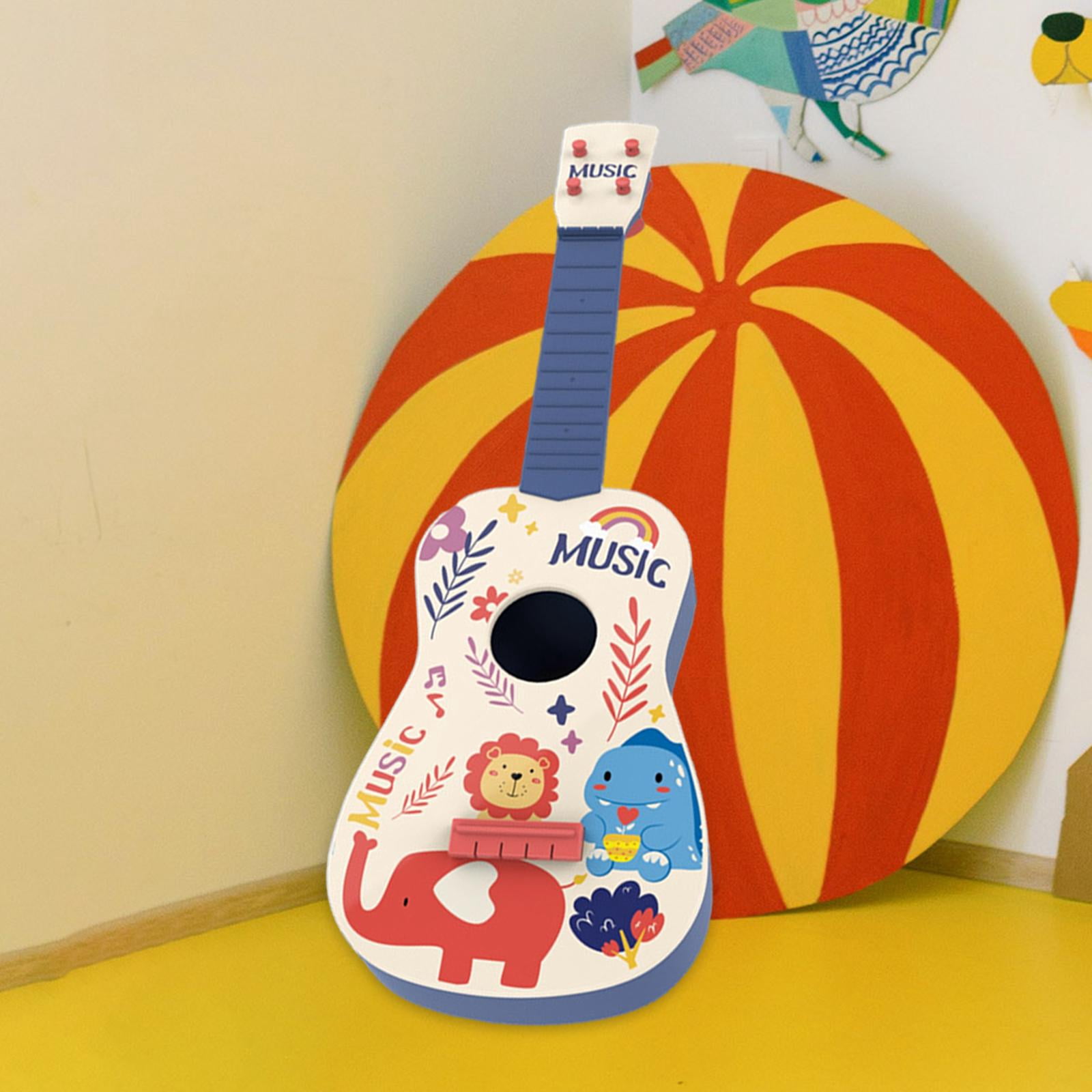 LeeQinersw Kids Toy Ukulele Developmental Baby Toys Beginner Montessori Toys Musical Arts 4 blue