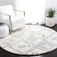 thumbnail image 2 of Parma Ainslee Aztec Shag Area Rug by Chateau Lyon, Cream/Grey, 8' x 10', 2 of 10