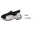 thumbnail image 6 of Women's Casual Shoes Thick Soled Round Toe Shallow Platform Slip on Comfortable Lightweight Suitable for Daily wear Walking Black Size 7.5, 6 of 7