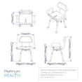 Platinum Health Revolution Pivoting Bath Shower Chair with Padded Back