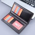 thumbnail image 4 of Stylago Men's Long Wallet with ID Window RFID Blocking Bifold Leather Purses Credit Card Holder Work Business Wallets Black, 4 of 7