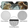 thumbnail image 6 of KUIFORTI Cat Windshield Sun Shade for 2007-2023 Wrangler Rubicon Sahara TJ JK JKU 2 & 4 Door-Blocks UV Rays Sun Visor Protector, Funny Car Sun Shade Keep Your Vehicle Cool, 6 of 6