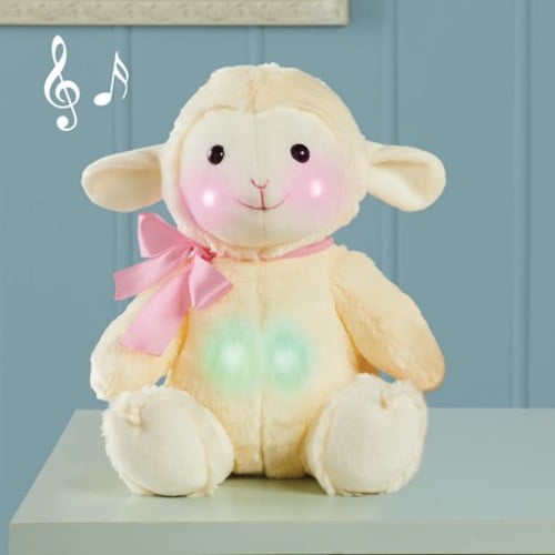 Lighted Musical Singing Plush LambPink