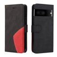 thumbnail image 4 of Compatible Google Pixel 7 5G Case, Leather Wallet Case Stand View Magnetic Clasp Book Flip Folio Phone Cover - Black, 4 of 5