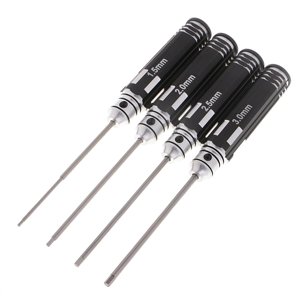 KLKCMS RC Tools hex screw driver set 1.5 2.0 2.5 3.0mm screwdriver For helicopter toys