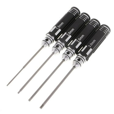 KLKCMS Outils RC Ensemble de Tournevis Hexagonaux 1.5 2.0 2.5 3.0mm pour Hélicoptère Jouets