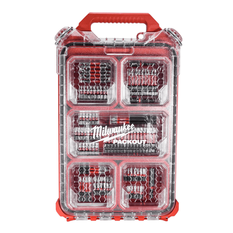 Milwaukee Shockwave Impact Driver Bit Set, 100 Pc, Wear Guard Tip