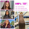 10A 24 26 Inch Chocolate Brown Straight Bundles Remy Human Hair For