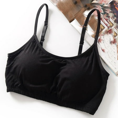 LLYWEY Bras Without Underwire on Clearance Bras Older Women Ladies Full Coverage Bra Style-439 Women Convertible Bra Feature Adult Female Bralette Sports Bras Black 40B