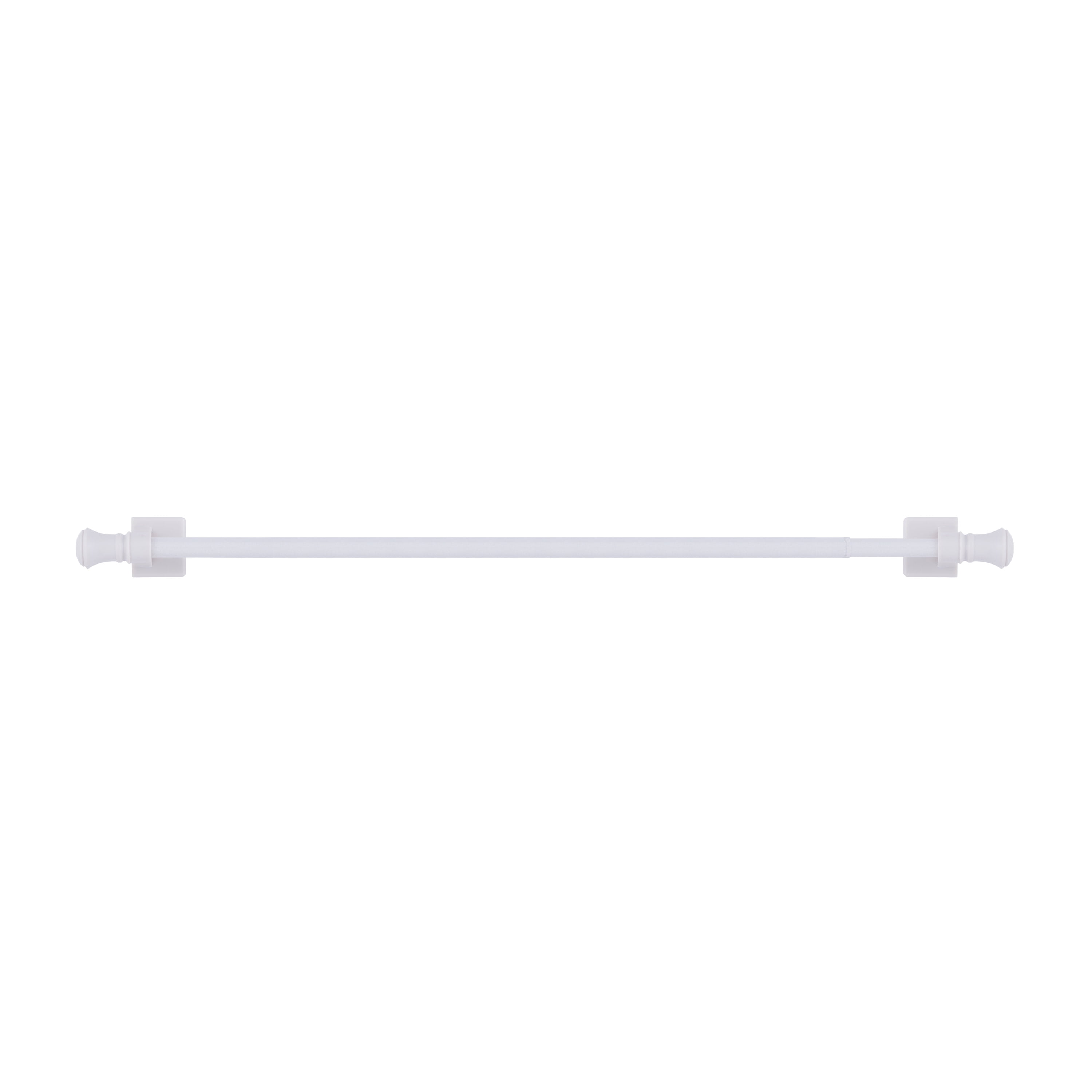 (3 pack) Mainstays 7/16" Magnetic Drapery Rod, 16-28", White