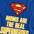 thumbnail image 2 of Superman Mother's Day Moms are The Real Superheroes Women's T Shirt, Royal, 2X-Large, 2 of 5