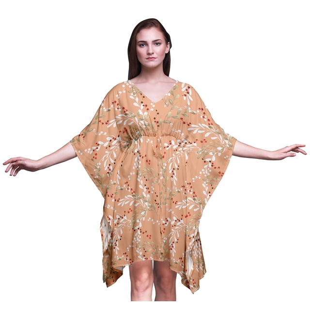 Bimba Kaftan de Vacances pour Femmes Robe Midi de Plage Couverture-TG-3X