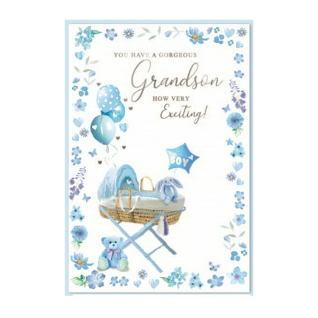 Simon Elvin You Have A Gorgeous Grandson Greetings Card (Pack of 6)
