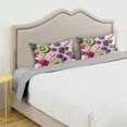 thumbnail image 3 of Yayeee Pillowcase King Size Set of 2 Satin Wrinkle Resistant Pillow Case, Pink Kiwi, 3 of 7